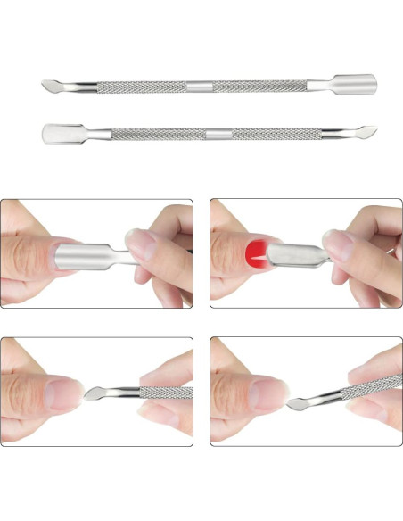 Juego de Recortadores de Cutículas XINMEIWEN 8 Piezas Acero Inoxidable