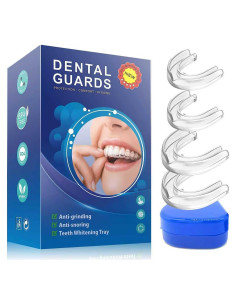 Paquete de 4 Protectores Bucales Anti-Bruxismo AIMEMD - Ajuste Personalizado