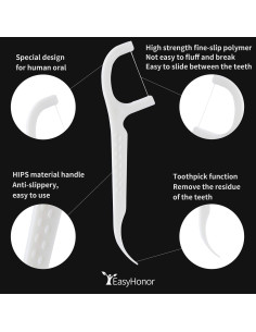 Palillos de Hilo Dental EasyHonor 300 Unidades Viaje 2