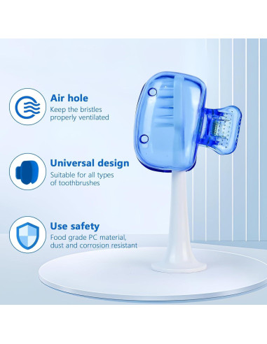 Cubiertas de Cabeza de Cepillo de Dientes LvnRaay - 6 Piezas Reutilizables