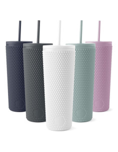 Vaso de Plástico Reutilizable Simple Modern 24oz Blanco