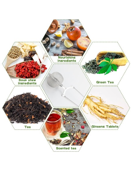 Infusor de Té Yinder 108 Piezas Acero Inoxidable 15.5 cm