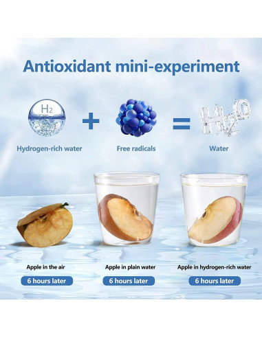 Botella de Agua de Hidrógeno YONGKANG 420ml Libre BPA Plata