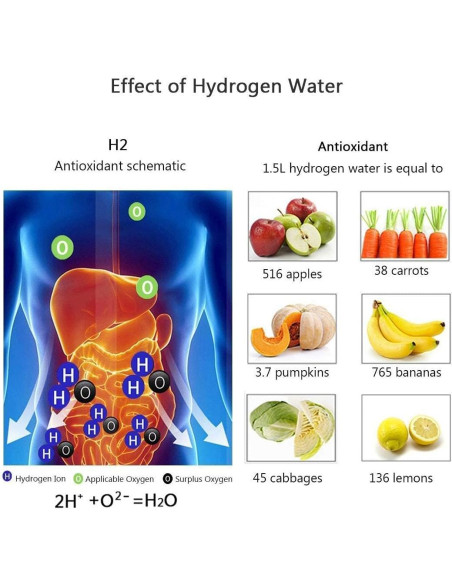 Botella de Agua de Hidrógeno YONGKANG 420ml Libre BPA Plata