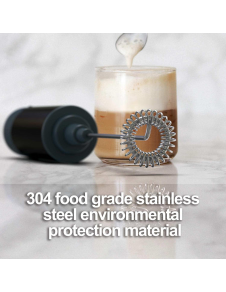 Batidor de Leche Eléctrico Azuki MFQ6 - Mezclador Manual para Café