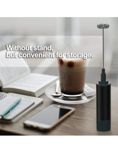 Batidor de Leche Eléctrico Azuki MFQ6 - Mezclador Manual para Café