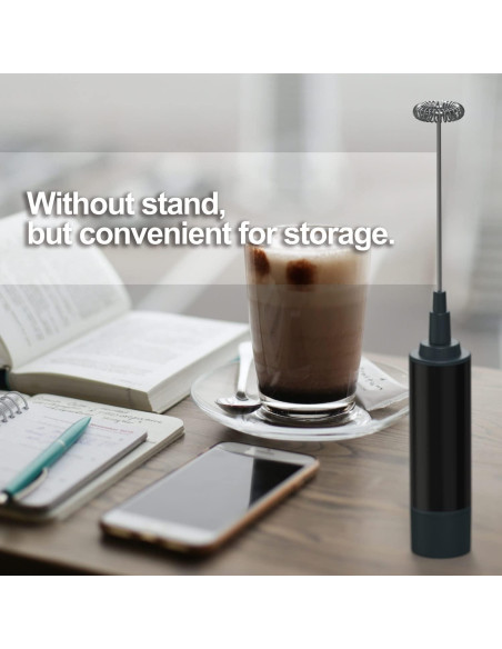 Batidor de Leche Eléctrico Azuki MFQ6 - Mezclador Manual para Café