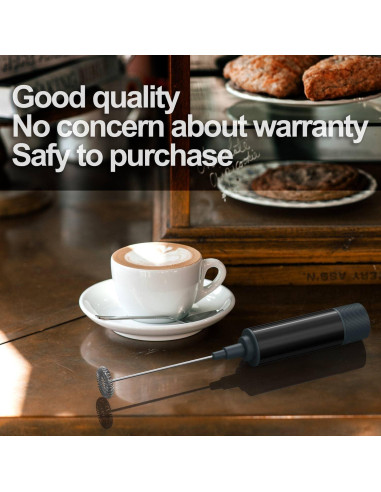 Batidor de Leche Eléctrico Azuki MFQ6 - Mezclador Manual para Café