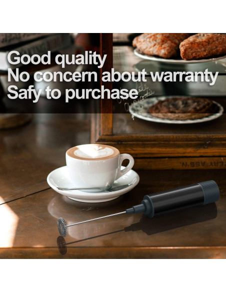 Batidor de Leche Eléctrico Azuki MFQ6 - Mezclador Manual para Café