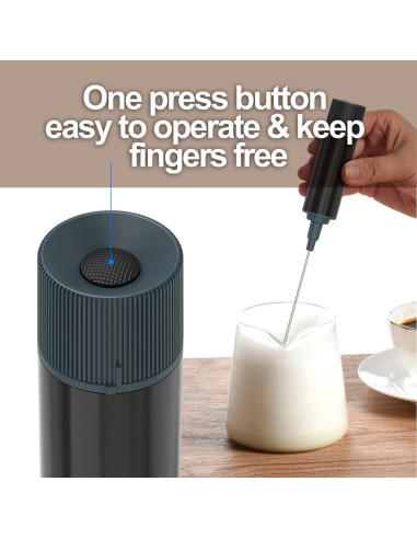 Batidor de Leche Eléctrico Azuki MFQ6 - Mezclador Manual para Café