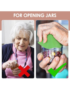 Abrebotellas de goma Tuojecuk, 3 piezas, antideslizantes 2