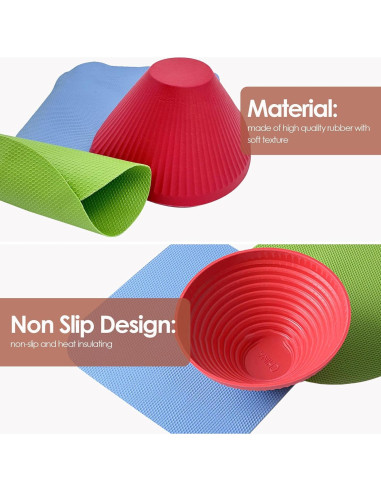 Abrebotellas de goma Tuojecuk, 3 piezas, antideslizantes