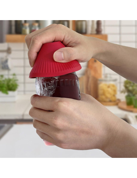 Abrebotellas de goma Tuojecuk, 3 piezas, antideslizantes