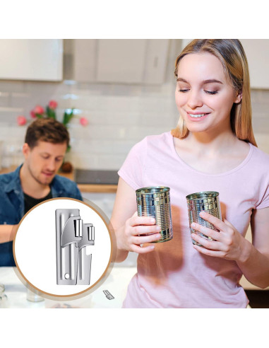 Abrelatas militar portátil Eaasty P-38 y P-51 acero inoxidable 12 unidades