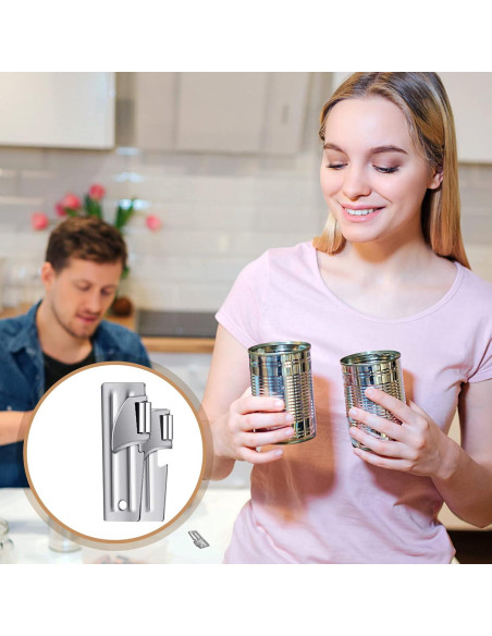 Abrelatas militar portátil Eaasty P-38 y P-51 acero inoxidable 12 unidades