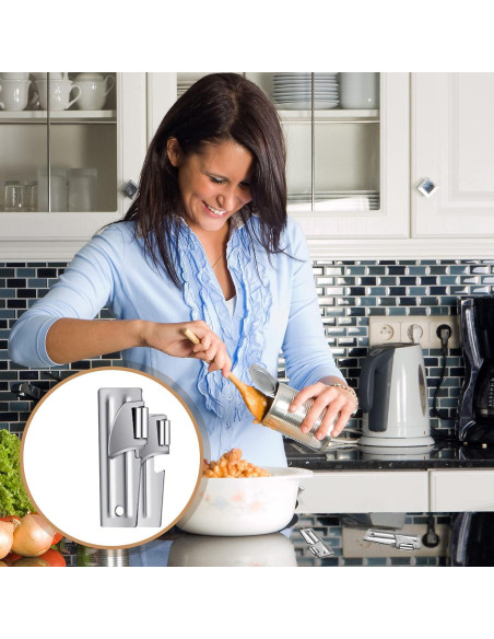 Abrelatas militar portátil Eaasty P-38 y P-51 acero inoxidable 12 unidades