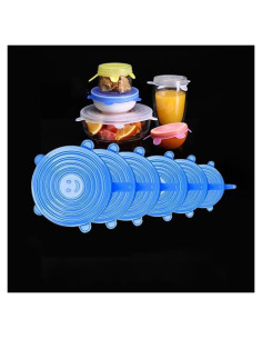 Tapas de Silicona Estirables Cielasis 6 Piezas 6-18.5 cm