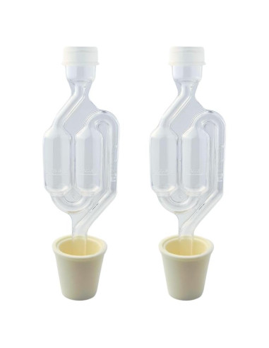 Tapones de Burbujas Gemelas y Universales Fermtech - Paquete de 2