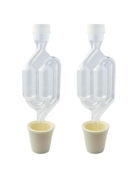 Tapones de Burbujas Gemelas y Universales Fermtech - Paquete de 2