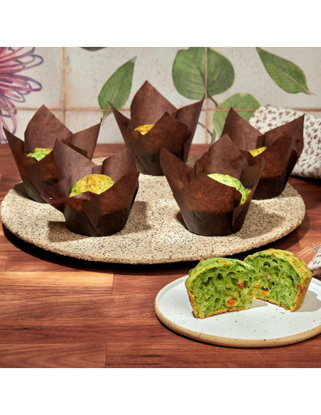 50 Piezas Forros de Cupcake Tulipán HARFINGTON Rosa