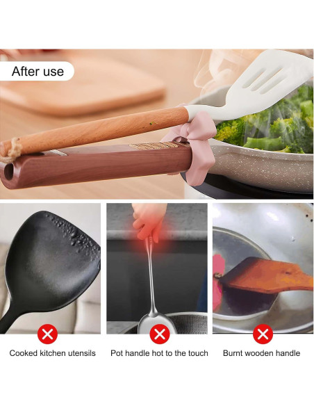 Soporte para Cuchara y Espátula de Silicona Dexprosy - Antideslizante y Resistente al Calor