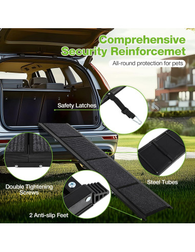Rampa Plegable para Perros FAHKNS 180 cm Antideslizante