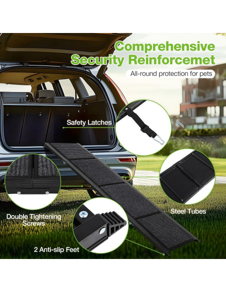 Rampa Plegable para Perros FAHKNS 180 cm Antideslizante