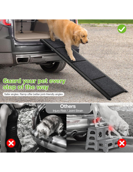 Rampa Plegable para Perros FAHKNS 180 cm Antideslizante