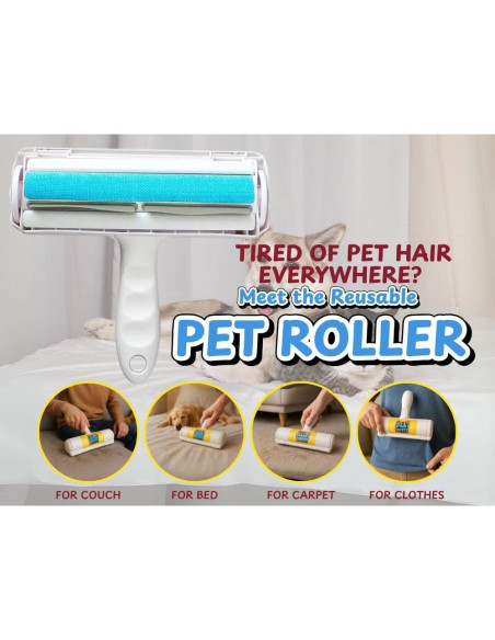 Rodillo Removedor de Pelo de Mascotas Snarky Pets - Reutilizable