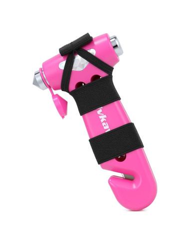 Rompe Ventanas Dlvkavo 3-en-1 Martillo de Seguridad Rosa