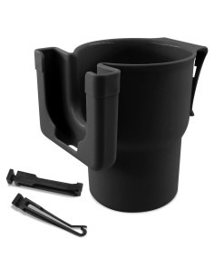 Expansor Soporte Tazas Coche HQRNYP 2-en-1 Negro