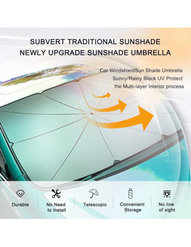 Paraguas Sombra para Parabrisas Sodcay SOZYS-L 140x79cm UV