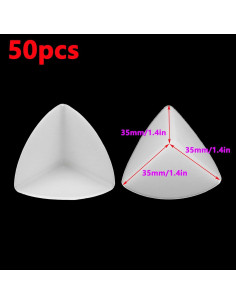 Protectores de Esquinas de Plástico Antrader 50 Pcs 35mm 2