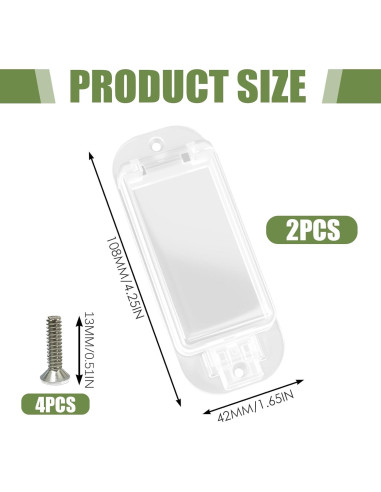 Protector de Interruptor de Luz a Prueba de Niños 2 Pcs