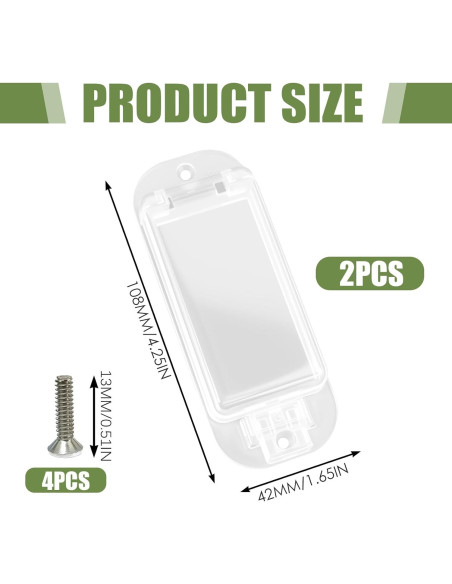 Protector de Interruptor de Luz a Prueba de Niños 2 Pcs