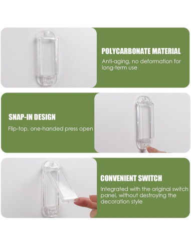Protector de Interruptor de Luz a Prueba de Niños 2 Pcs