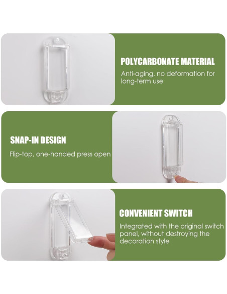 Protector de Interruptor de Luz a Prueba de Niños 2 Pcs