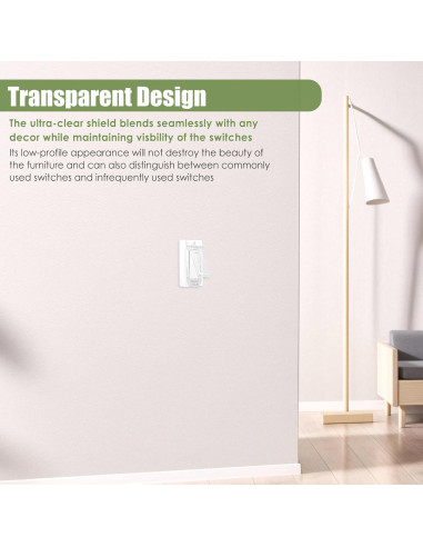 Protector de Interruptor de Luz a Prueba de Niños 2 Pcs