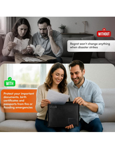 Bolsa de Documentos a Prueba de Fuego DITT BESTE VALG 36.6x28.7cm