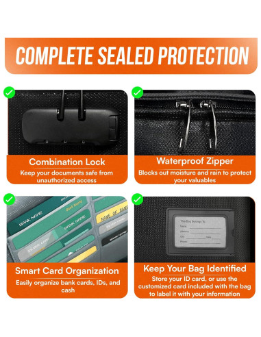 Bolsa de Documentos a Prueba de Fuego DITT BESTE VALG 36.6x28.7cm