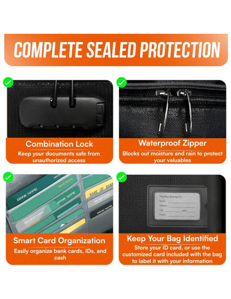 Bolsa de Documentos a Prueba de Fuego DITT BESTE VALG 36.6x28.7cm