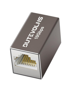Acoplador Ethernet Dutevolns 10Gbps RJ45 Femenino a Femenino