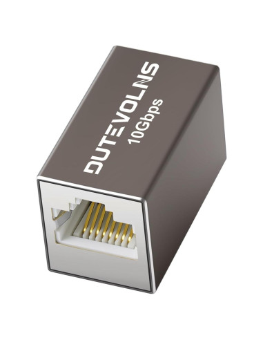 Acoplador Ethernet Dutevolns 10Gbps RJ45 Femenino a Femenino