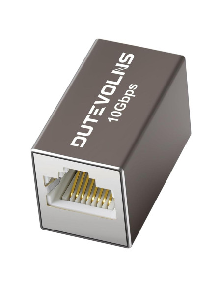 Acoplador Ethernet Dutevolns 10Gbps RJ45 Femenino a Femenino
