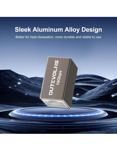 Acoplador Ethernet Dutevolns 10Gbps RJ45 Femenino a Femenino