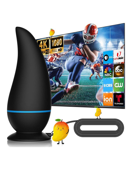 Antena de TV Interior Honiitaa 750+ Millas HD Amplificada