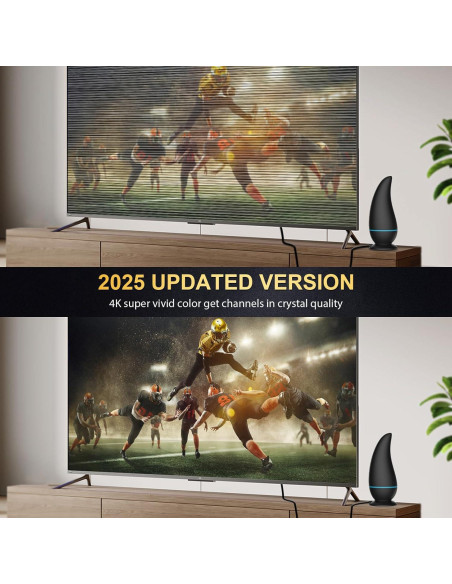 Antena de TV Interior Honiitaa 750+ Millas HD Amplificada