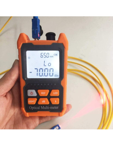 Medidor de Potencia Óptica Portátil Yide OPM-VFL-1 2mW VFL