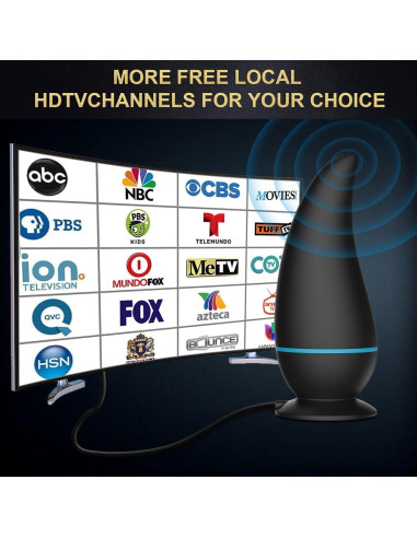 Antena de TV Interior Honiitaa 750+ Millas HD Amplificada