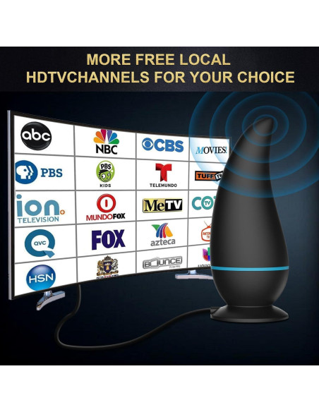 Antena de TV Interior Honiitaa 750+ Millas HD Amplificada